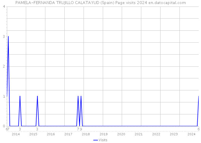 PAMELA-FERNANDA TRUJILLO CALATAYUD (Spain) Page visits 2024 