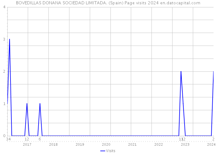 BOVEDILLAS DONANA SOCIEDAD LIMITADA. (Spain) Page visits 2024 