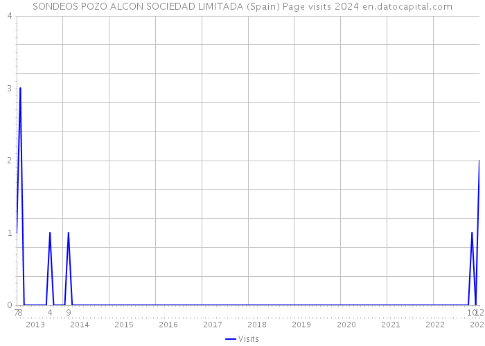 SONDEOS POZO ALCON SOCIEDAD LIMITADA (Spain) Page visits 2024 