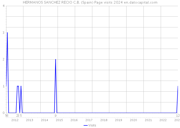HERMANOS SANCHEZ RECIO C.B. (Spain) Page visits 2024 