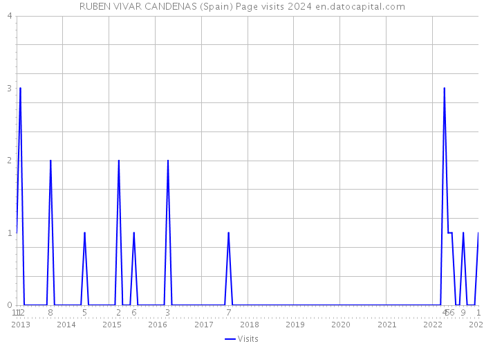 RUBEN VIVAR CANDENAS (Spain) Page visits 2024 
