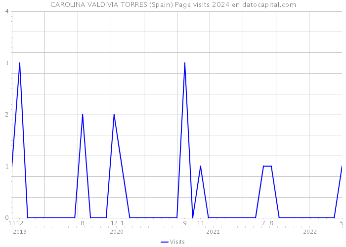 CAROLINA VALDIVIA TORRES (Spain) Page visits 2024 