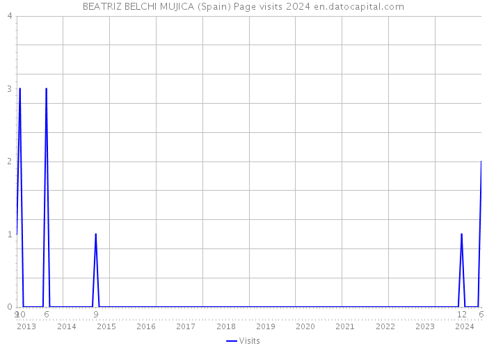 BEATRIZ BELCHI MUJICA (Spain) Page visits 2024 