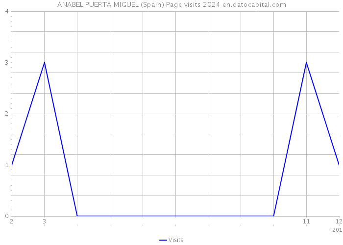 ANABEL PUERTA MIGUEL (Spain) Page visits 2024 