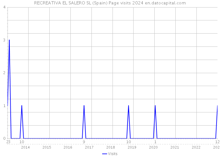 RECREATIVA EL SALERO SL (Spain) Page visits 2024 