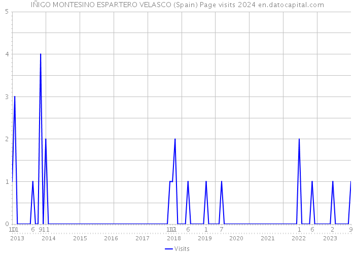 IÑIGO MONTESINO ESPARTERO VELASCO (Spain) Page visits 2024 