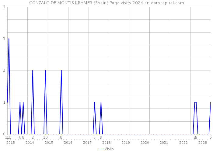 GONZALO DE MONTIS KRAMER (Spain) Page visits 2024 