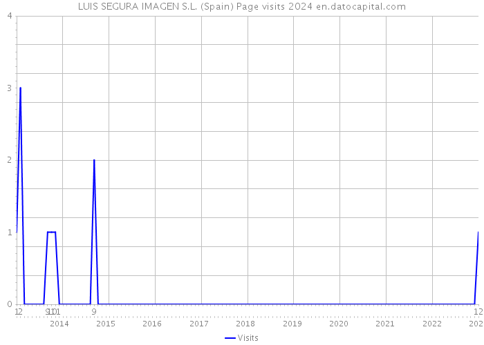 LUIS SEGURA IMAGEN S.L. (Spain) Page visits 2024 