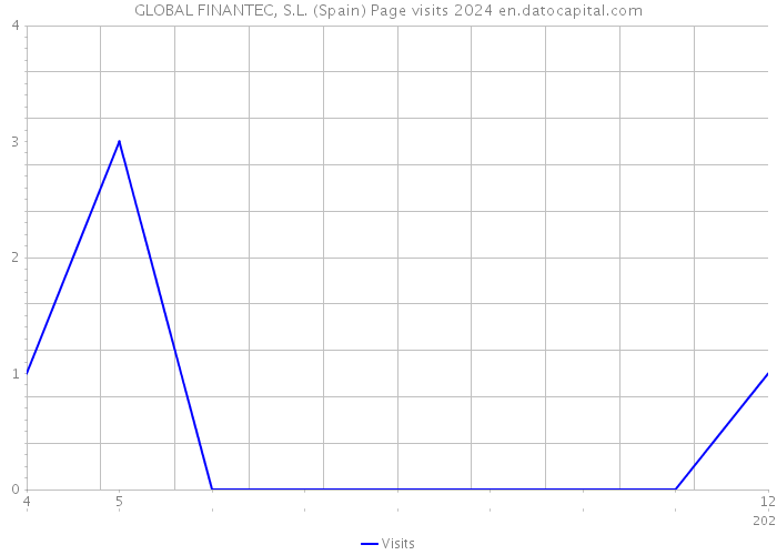 GLOBAL FINANTEC, S.L. (Spain) Page visits 2024 