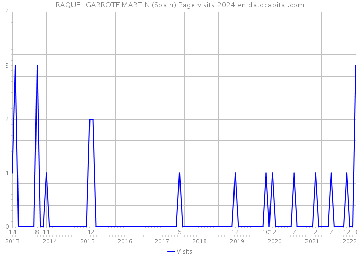 RAQUEL GARROTE MARTIN (Spain) Page visits 2024 
