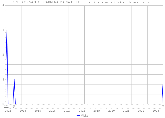 REMEDIOS SANTOS CARRERA MARIA DE LOS (Spain) Page visits 2024 