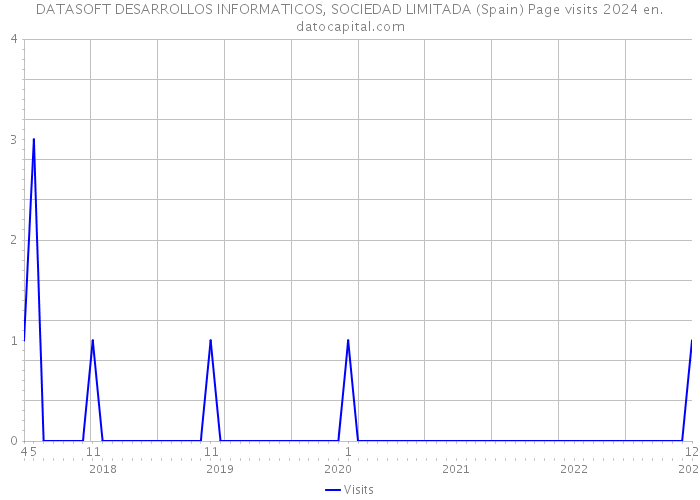 DATASOFT DESARROLLOS INFORMATICOS, SOCIEDAD LIMITADA (Spain) Page visits 2024 
