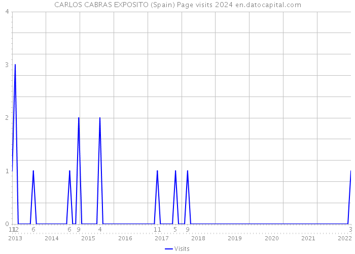CARLOS CABRAS EXPOSITO (Spain) Page visits 2024 