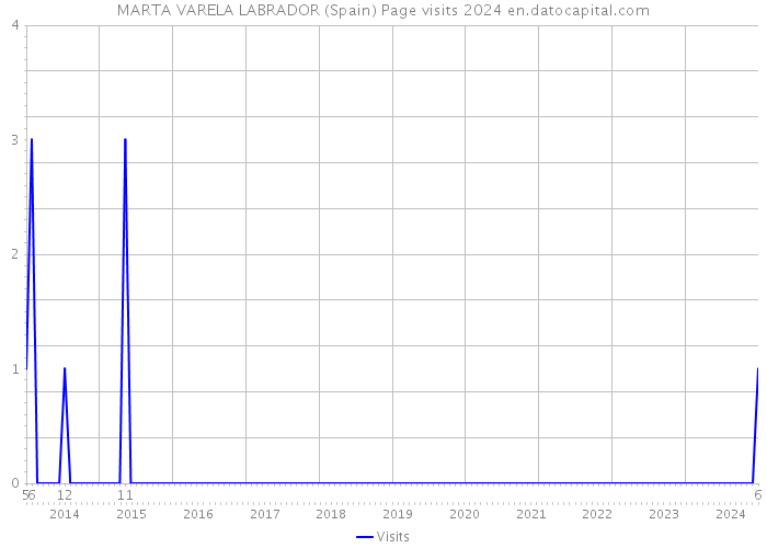MARTA VARELA LABRADOR (Spain) Page visits 2024 