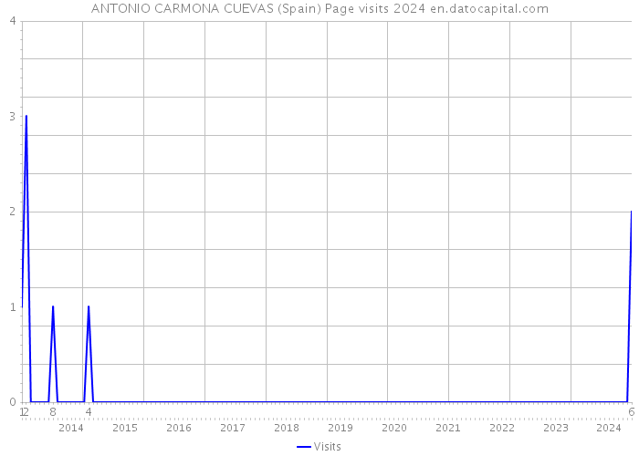 ANTONIO CARMONA CUEVAS (Spain) Page visits 2024 