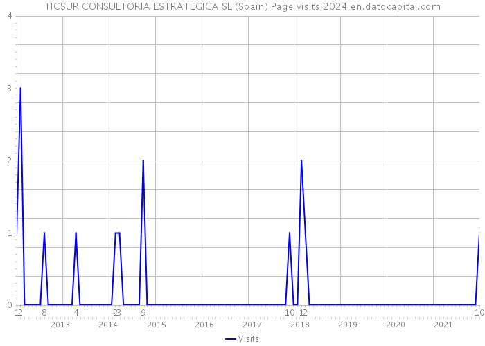 TICSUR CONSULTORIA ESTRATEGICA SL (Spain) Page visits 2024 