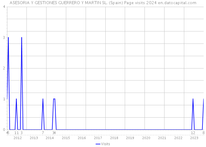 ASESORIA Y GESTIONES GUERRERO Y MARTIN SL. (Spain) Page visits 2024 