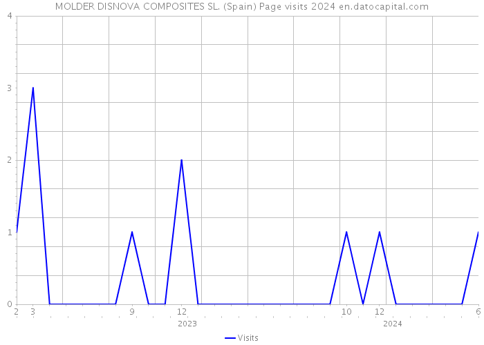 MOLDER DISNOVA COMPOSITES SL. (Spain) Page visits 2024 