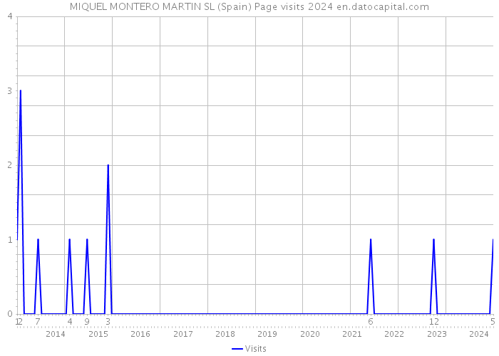 MIQUEL MONTERO MARTIN SL (Spain) Page visits 2024 
