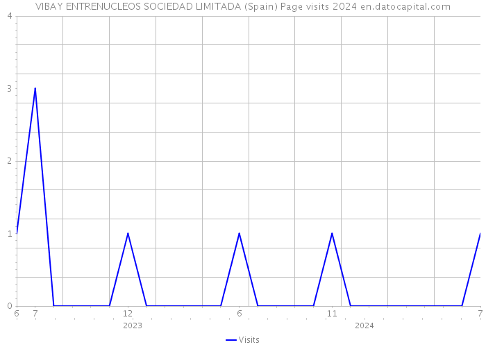 VIBAY ENTRENUCLEOS SOCIEDAD LIMITADA (Spain) Page visits 2024 