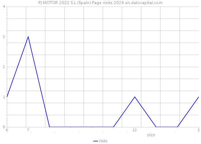 PJ MOTOR 2022 S.L (Spain) Page visits 2024 