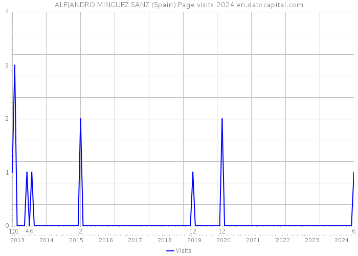 ALEJANDRO MINGUEZ SANZ (Spain) Page visits 2024 