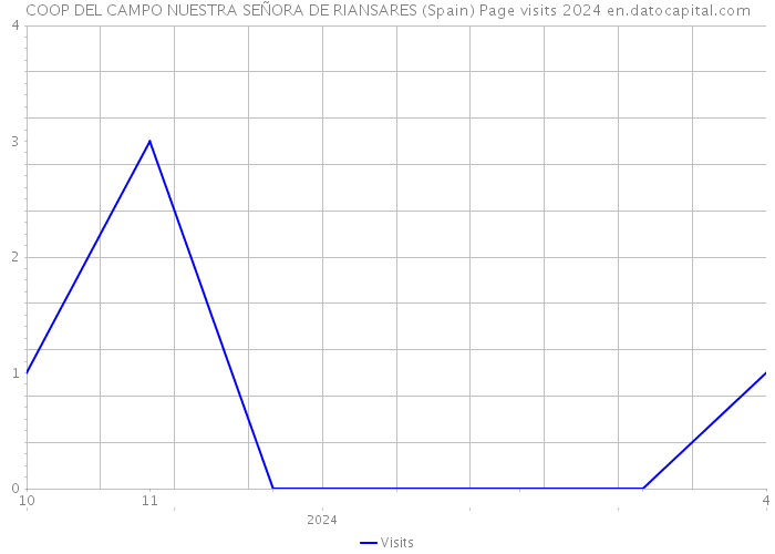 COOP DEL CAMPO NUESTRA SEÑORA DE RIANSARES (Spain) Page visits 2024 