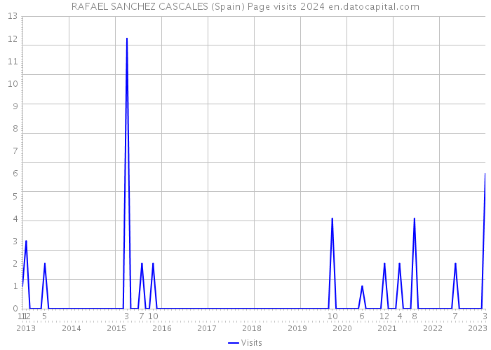 RAFAEL SANCHEZ CASCALES (Spain) Page visits 2024 