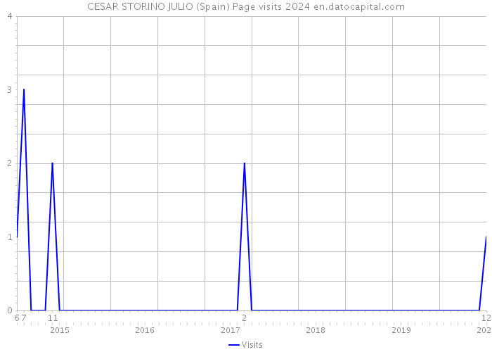 CESAR STORINO JULIO (Spain) Page visits 2024 