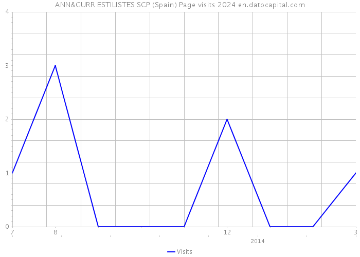 ANN&GURR ESTILISTES SCP (Spain) Page visits 2024 