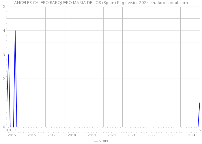 ANGELES CALERO BARQUERO MARIA DE LOS (Spain) Page visits 2024 