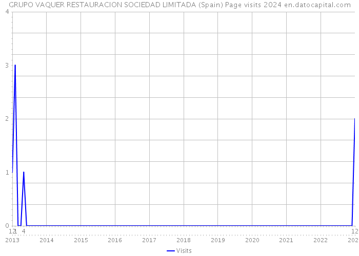 GRUPO VAQUER RESTAURACION SOCIEDAD LIMITADA (Spain) Page visits 2024 