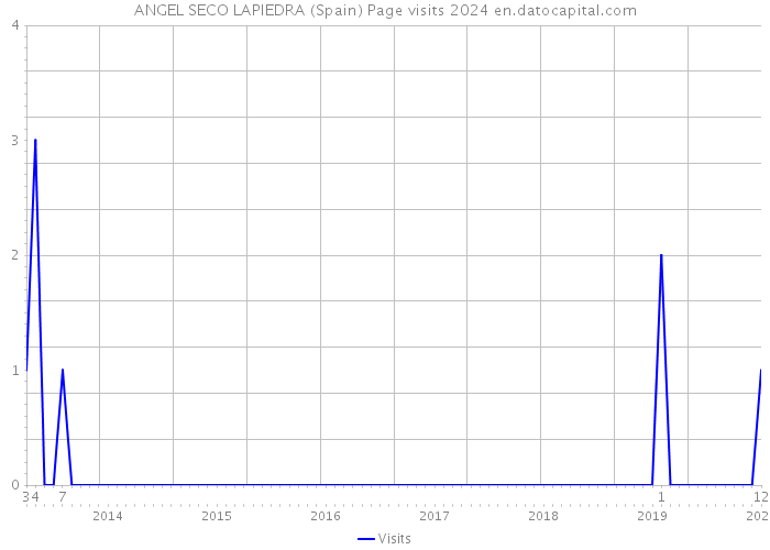 ANGEL SECO LAPIEDRA (Spain) Page visits 2024 