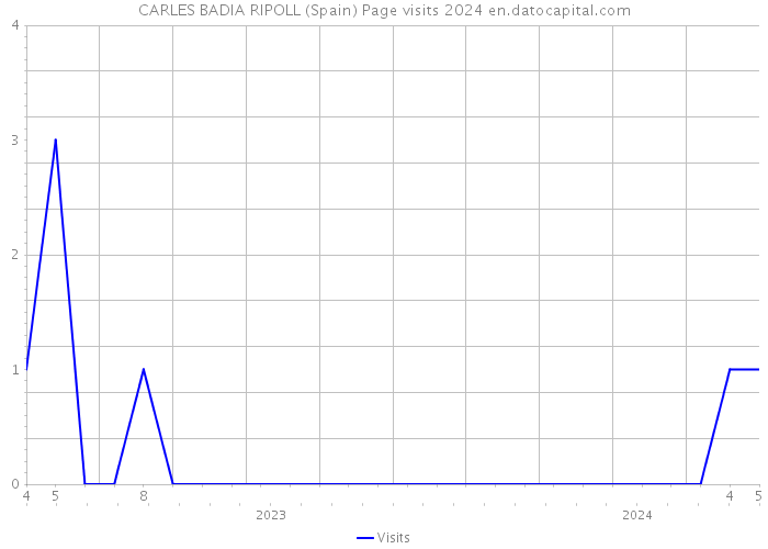 CARLES BADIA RIPOLL (Spain) Page visits 2024 