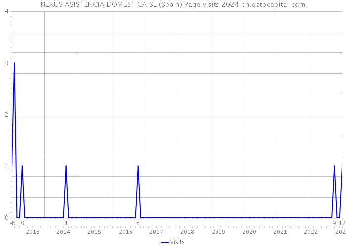 NEXUS ASISTENCIA DOMESTICA SL (Spain) Page visits 2024 