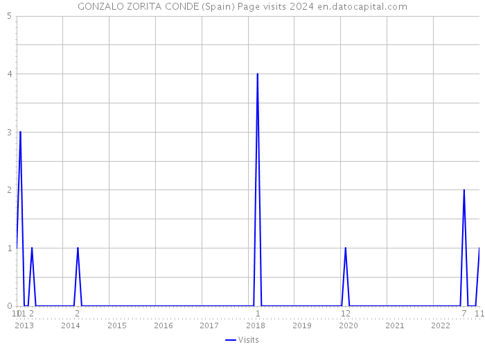 GONZALO ZORITA CONDE (Spain) Page visits 2024 