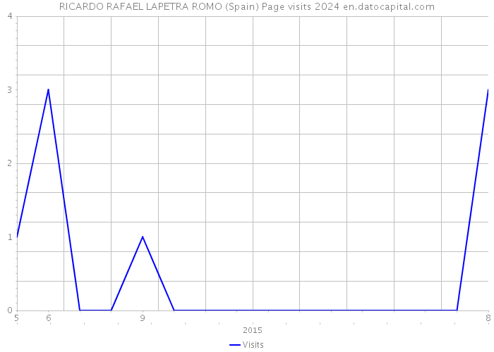 RICARDO RAFAEL LAPETRA ROMO (Spain) Page visits 2024 