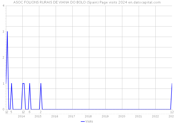 ASOC FOLIONS RURAIS DE VIANA DO BOLO (Spain) Page visits 2024 