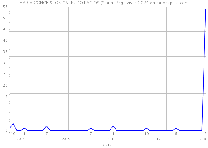 MARIA CONCEPCION GARRUDO PACIOS (Spain) Page visits 2024 