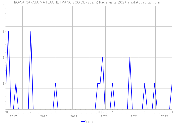 BORJA GARCIA MATEACHE FRANCISCO DE (Spain) Page visits 2024 