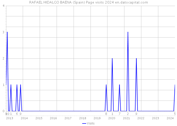 RAFAEL HIDALGO BAENA (Spain) Page visits 2024 