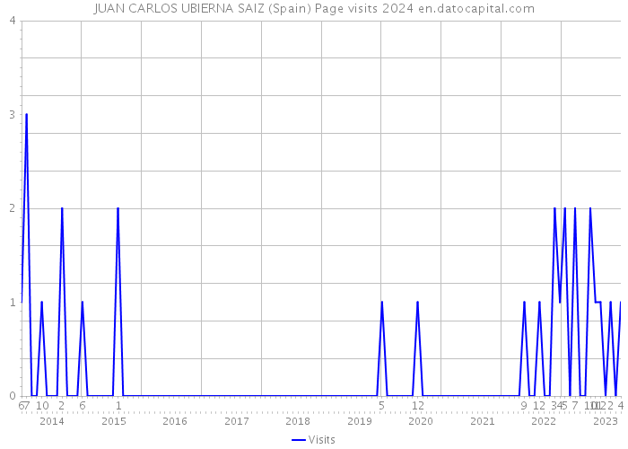 JUAN CARLOS UBIERNA SAIZ (Spain) Page visits 2024 