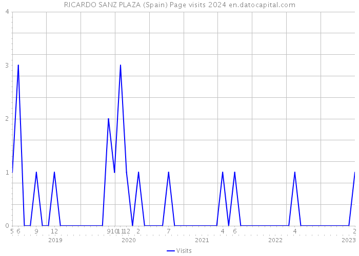 RICARDO SANZ PLAZA (Spain) Page visits 2024 