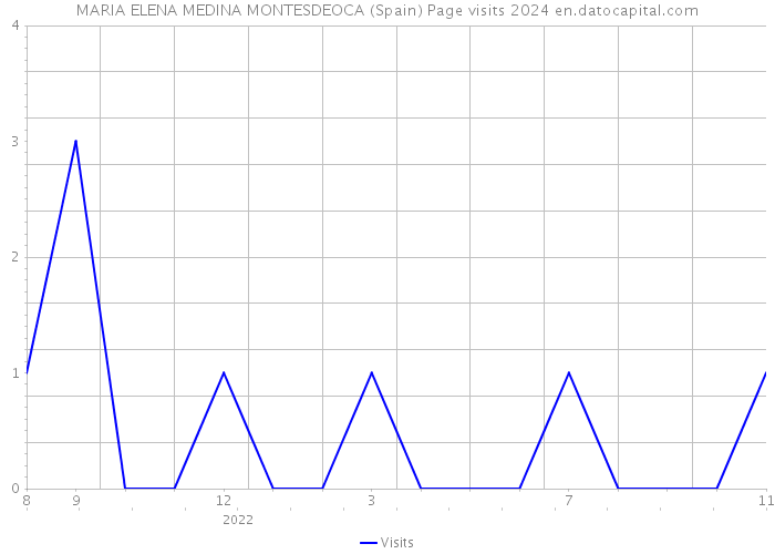 MARIA ELENA MEDINA MONTESDEOCA (Spain) Page visits 2024 