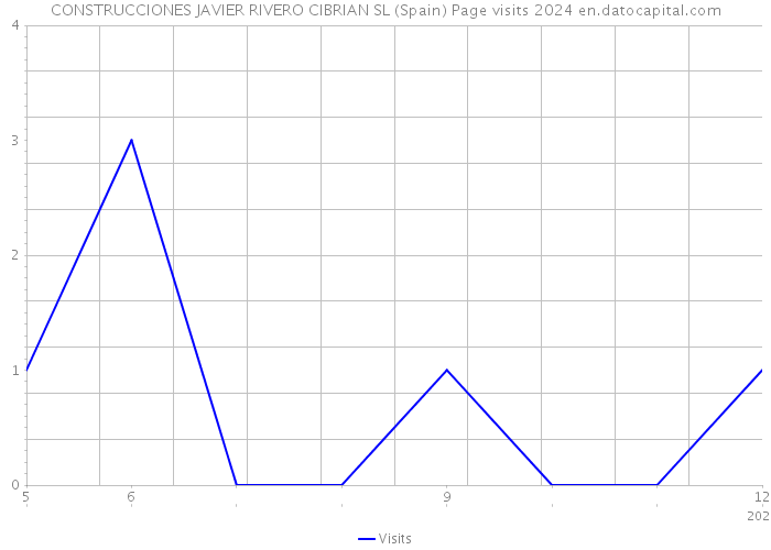 CONSTRUCCIONES JAVIER RIVERO CIBRIAN SL (Spain) Page visits 2024 