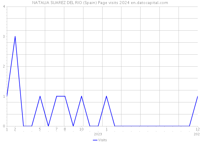 NATALIA SUAREZ DEL RIO (Spain) Page visits 2024 