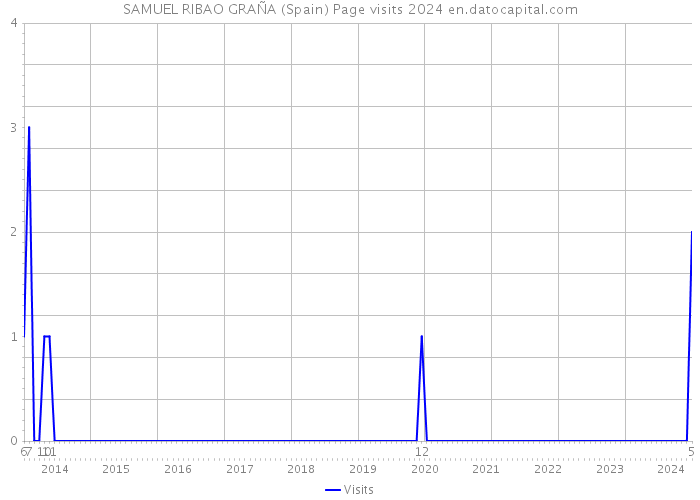 SAMUEL RIBAO GRAÑA (Spain) Page visits 2024 
