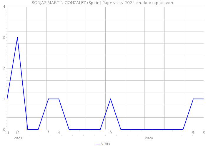 BORJAS MARTIN GONZALEZ (Spain) Page visits 2024 