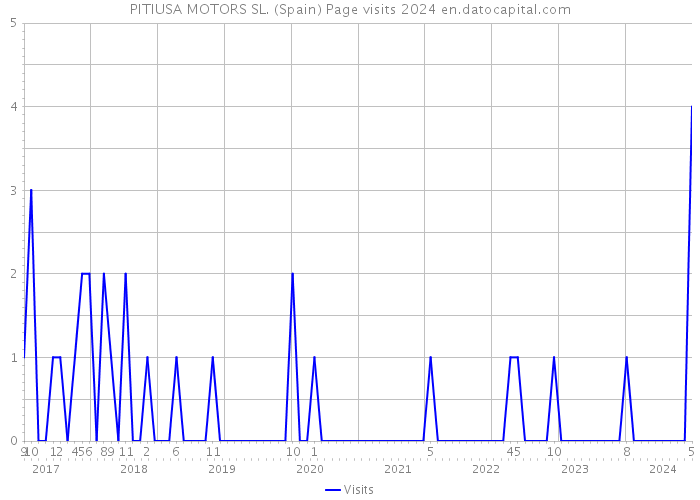 PITIUSA MOTORS SL. (Spain) Page visits 2024 