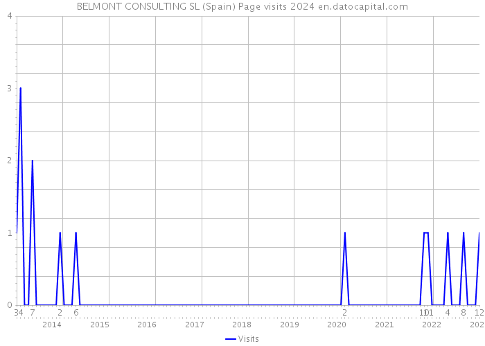 BELMONT CONSULTING SL (Spain) Page visits 2024 